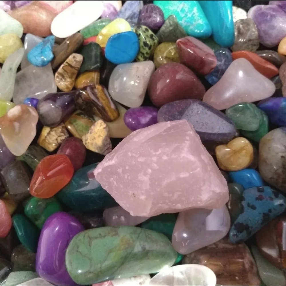 💎 ROSE QUARTZ GEMSTONES 💎+  Loose GEM Mix💍RINGS